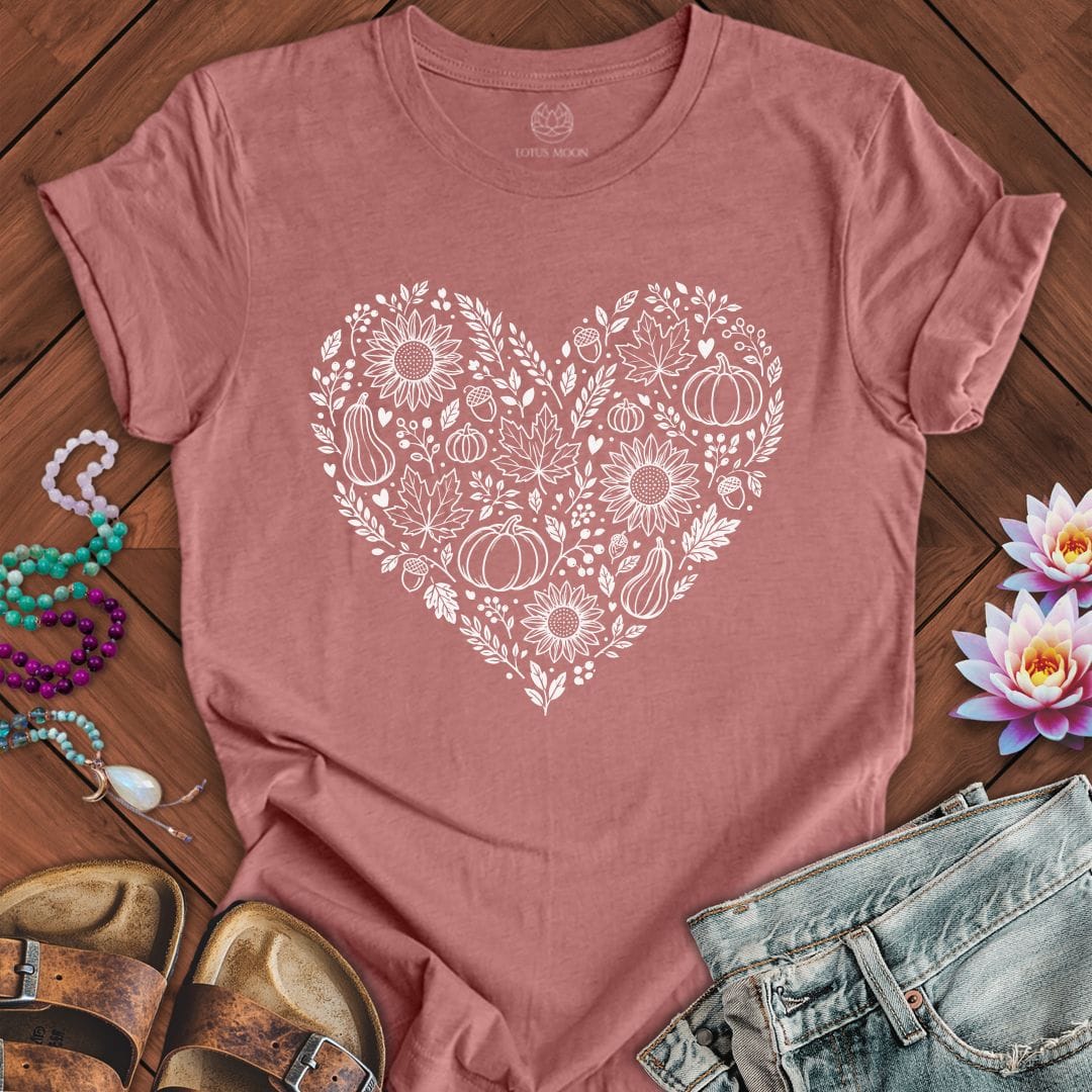 Printify T-Shirt Harvest Heart Tee Heather Mauve / S