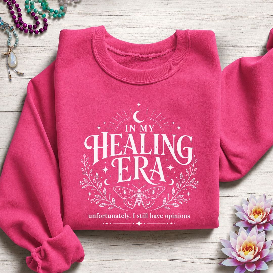Printify Sweatshirt Healing Era Sweatshirt Heliconia / S