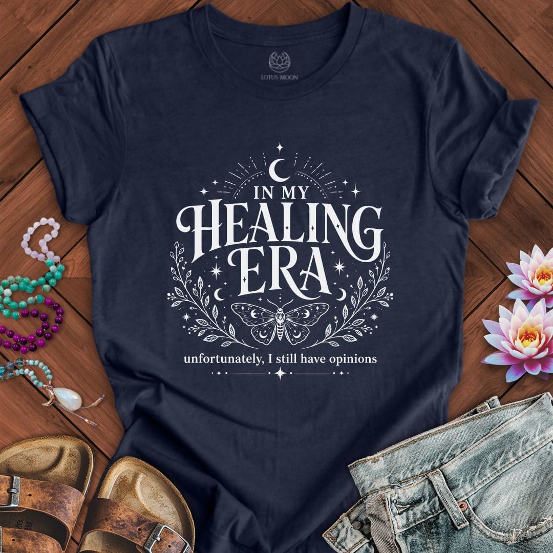 Healing Era Tee Heather Midnight Navy