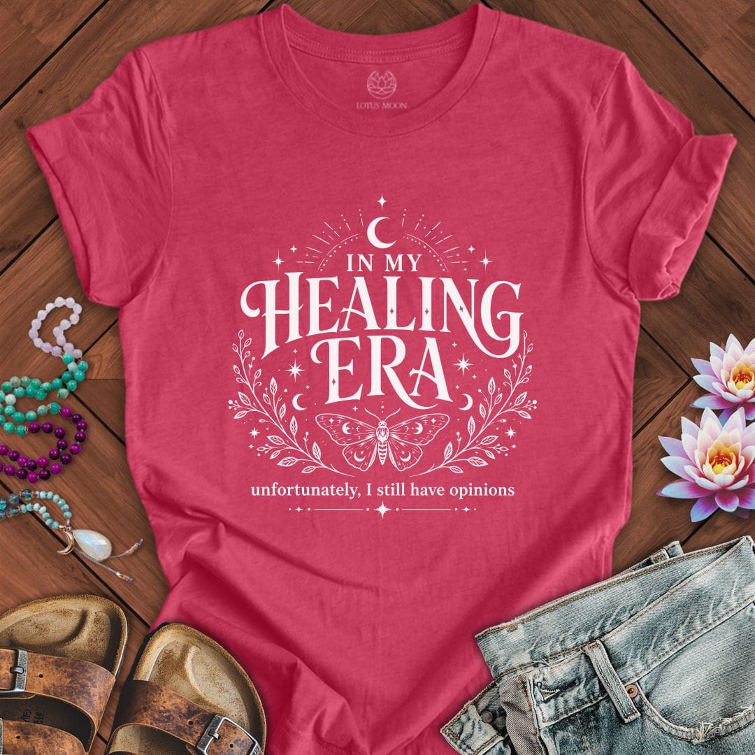 Healing Era Tee Heather Raspberry