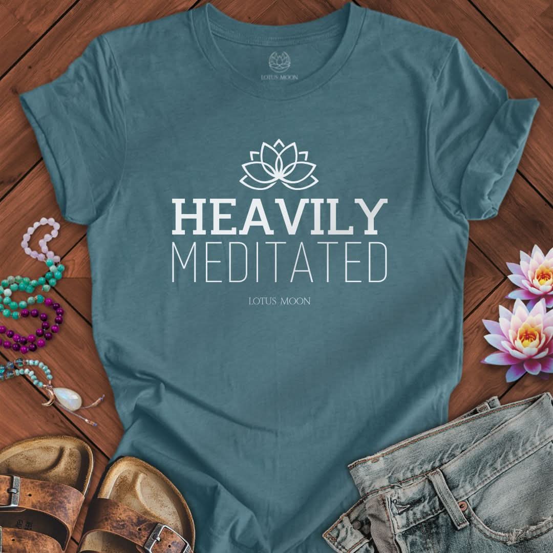 Heavily Meditated Tee Heather Deep Teal