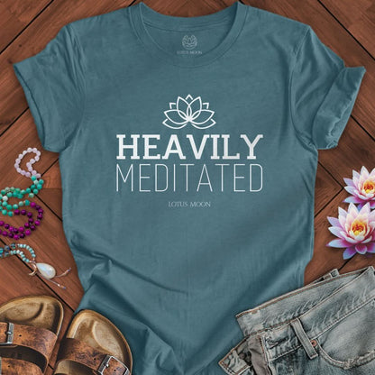 Heavily Meditated Tee Heather Deep Teal