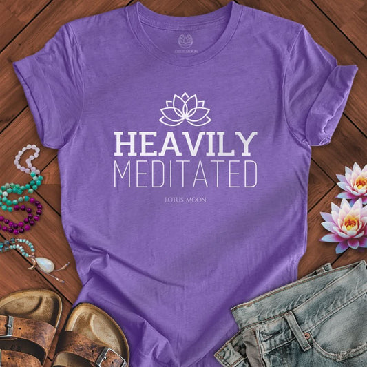 Heavily Meditated Tee Heather Team Purple