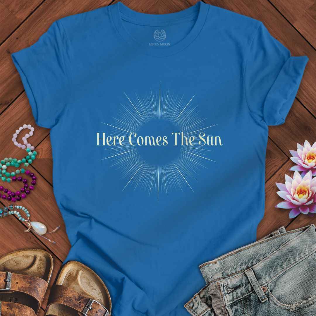 Here Comes The Sun Tee Columbia Blue