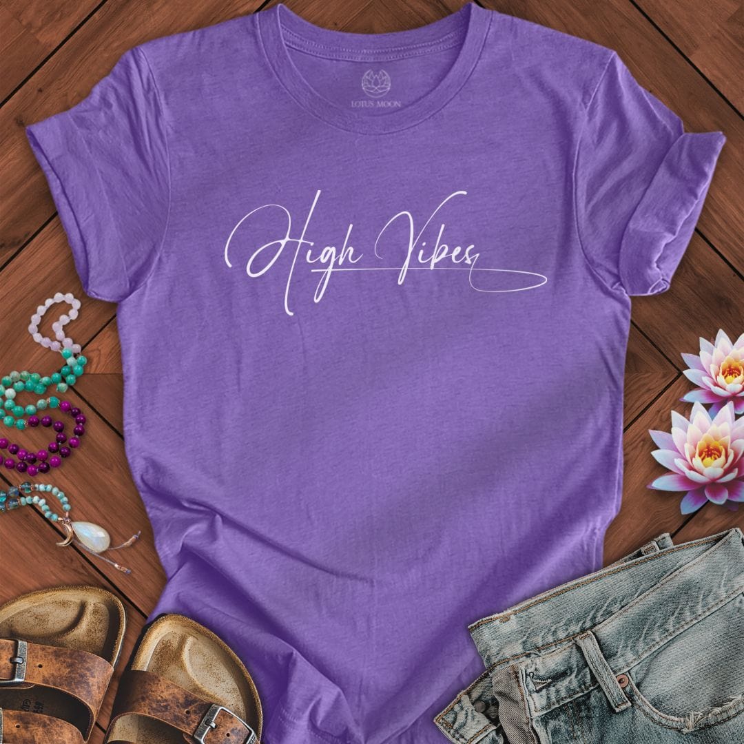 Lotus Moon Co. T-Shirt High Vibes Tee Heather Team Purple / S