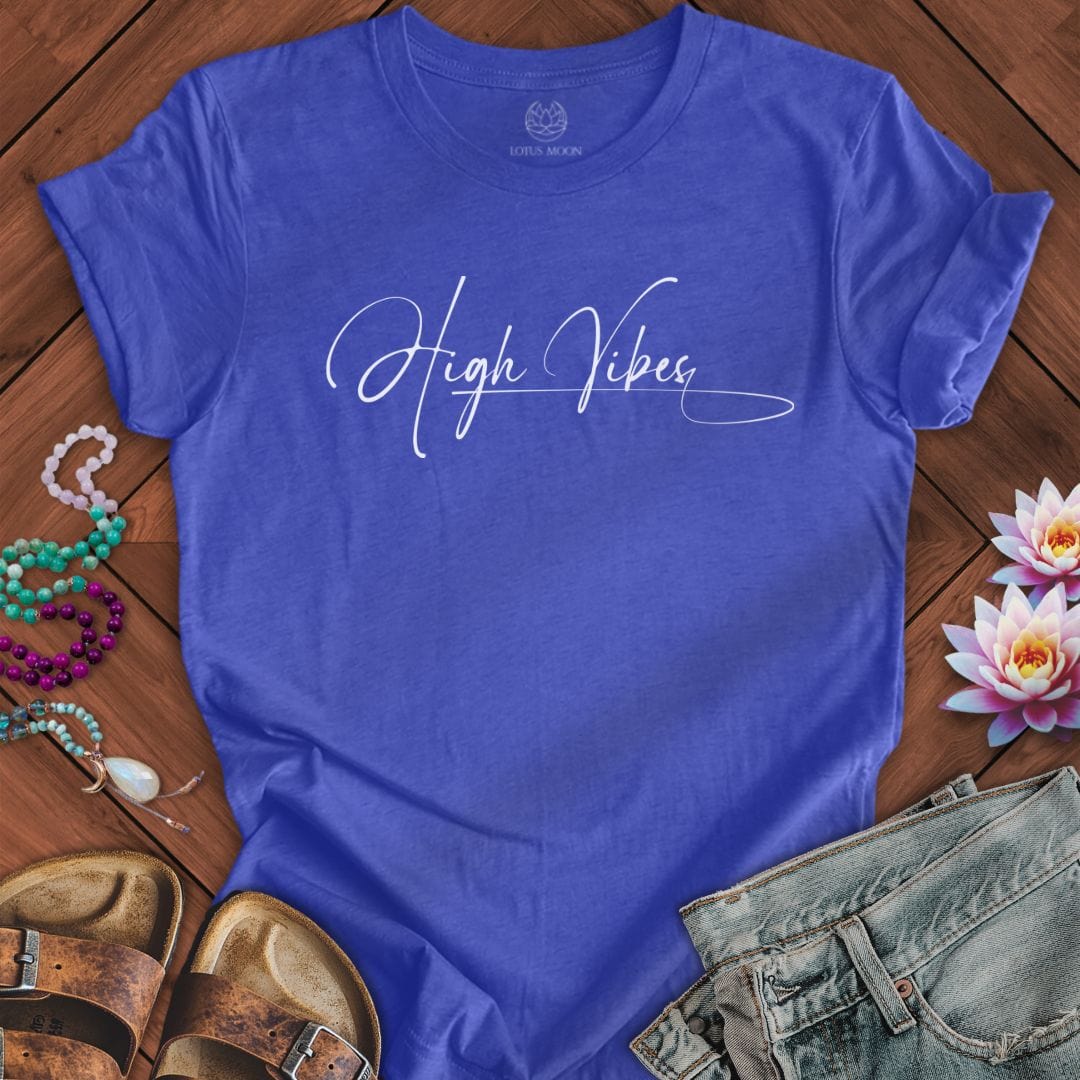 Lotus Moon Co. T-Shirt High Vibes Tee Heather True Royal / S