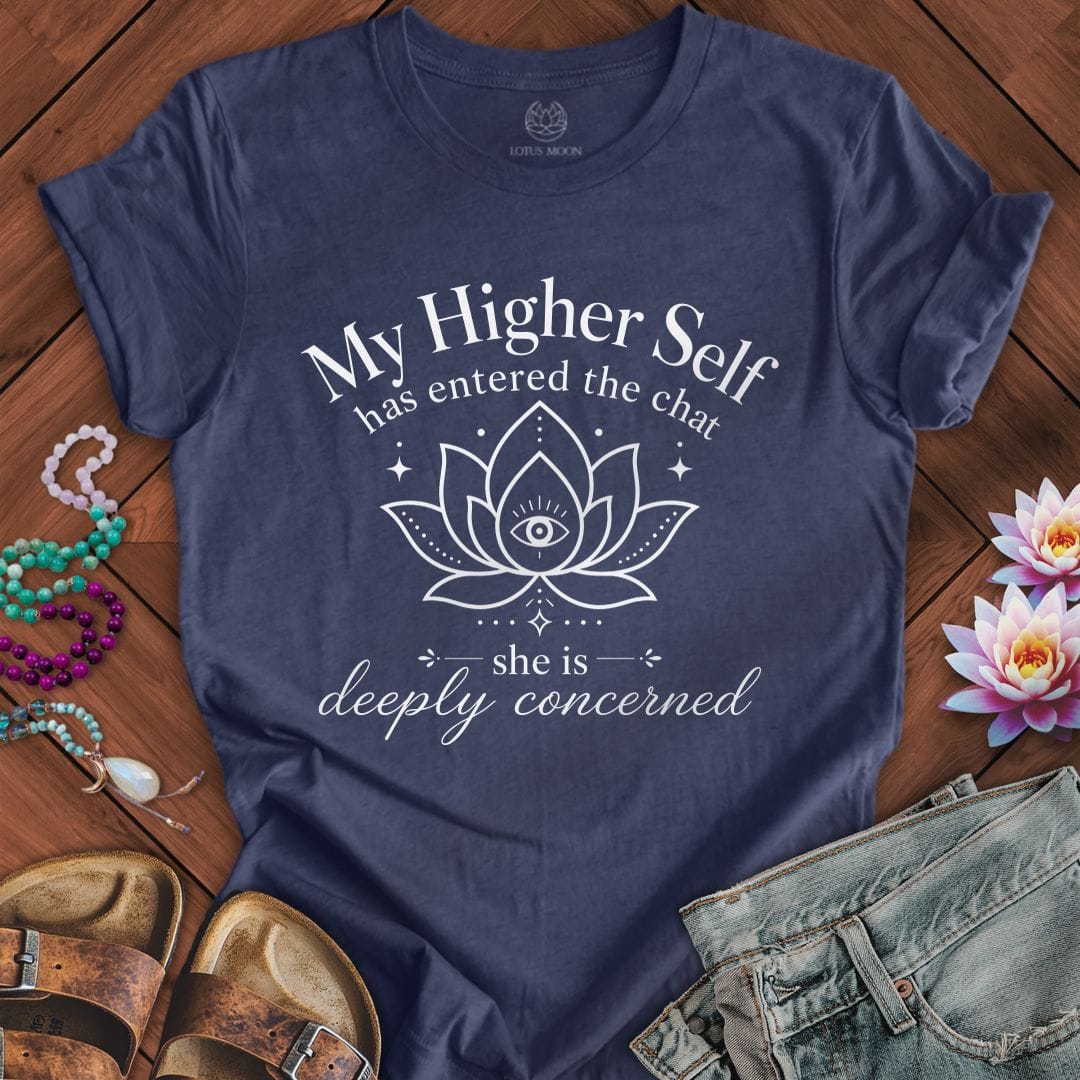 Printify T-Shirt Higher Self Tee Heather Midnight Navy / S