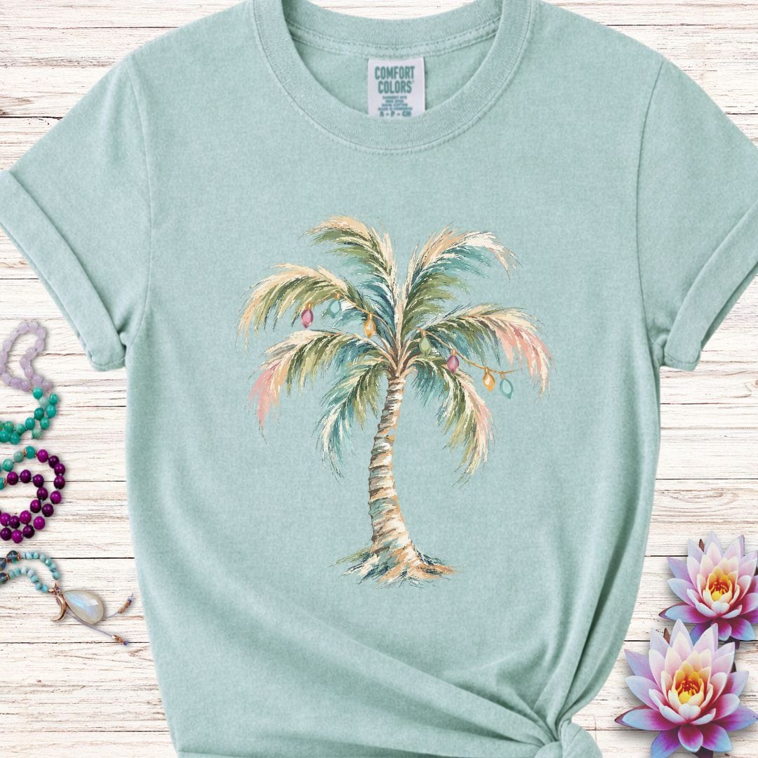 Printify T-Shirt Holiday Palm Premium Tee Bay / S