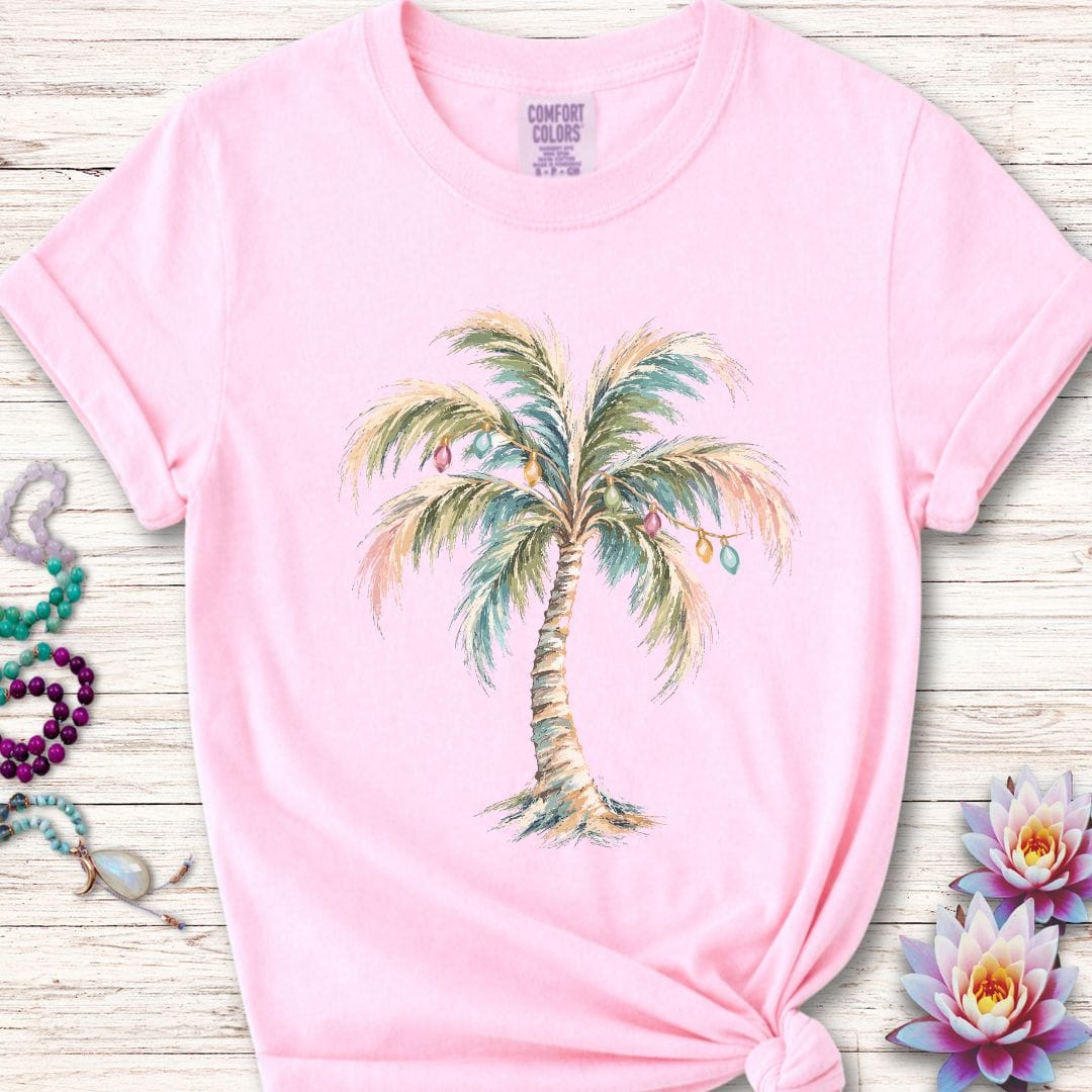 Printify T-Shirt Holiday Palm Premium Tee Blossom / S
