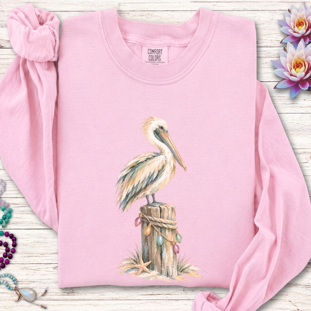 Holiday Pelican Long Sleeve Tee Blossom