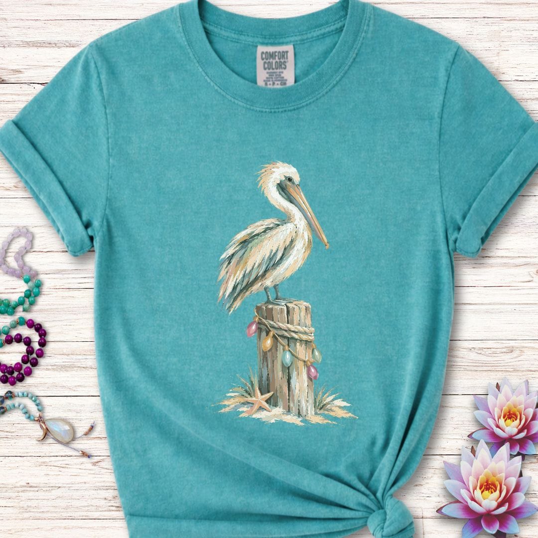 Holiday Pelican Premium Tee Seafoam