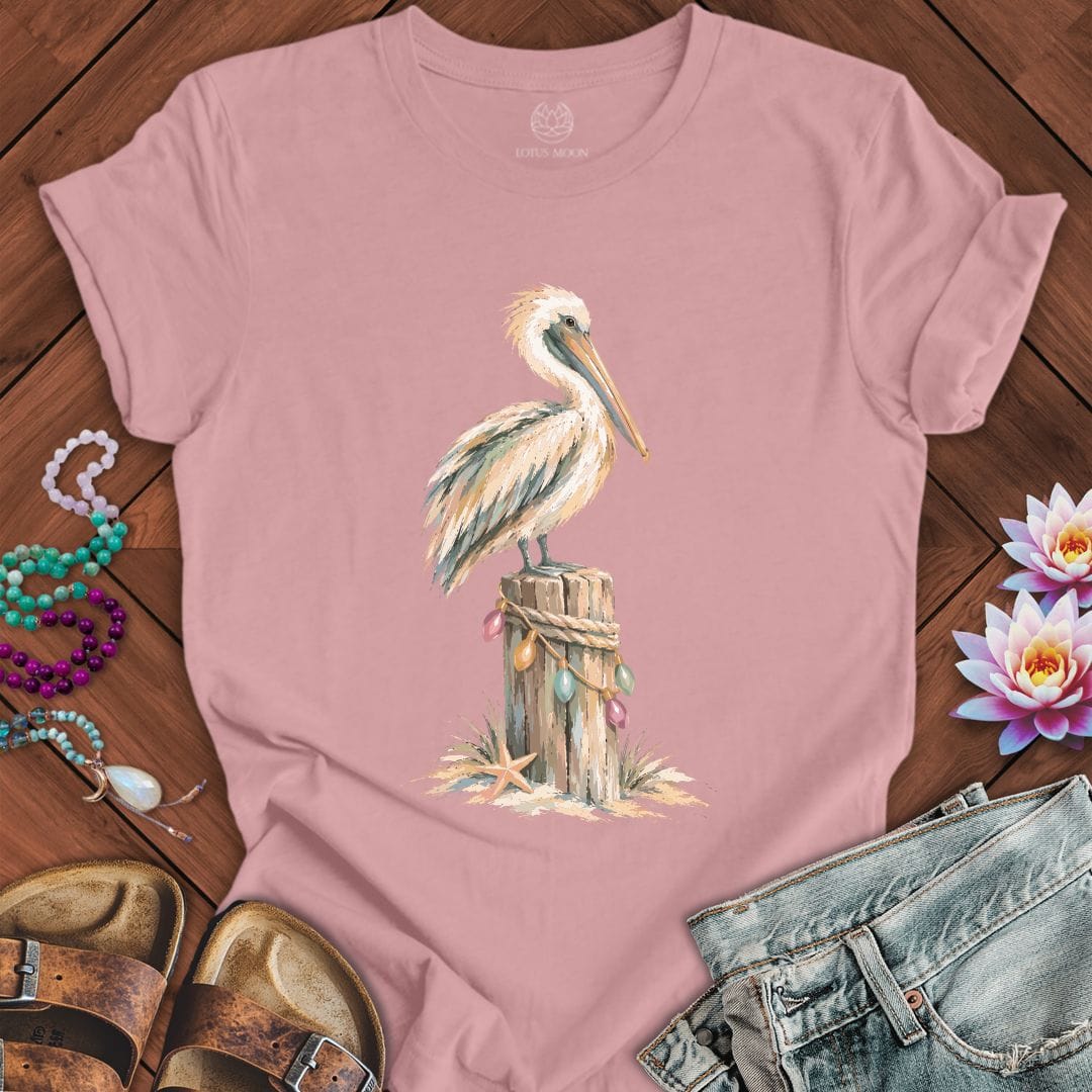 Holiday Pelican Tee Orchid