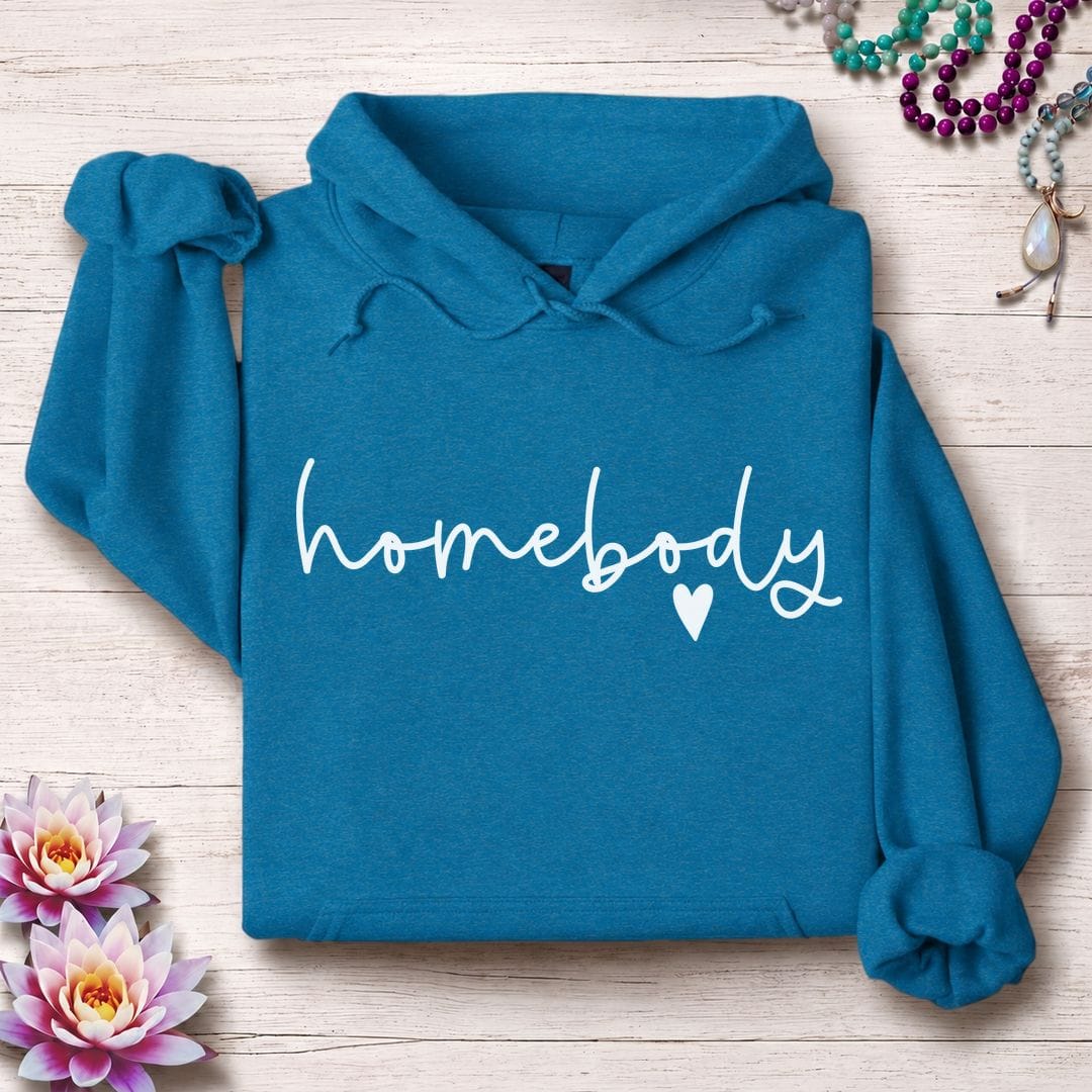 Printify Hoodie Homebody Hoodie Antique Sapphire / S