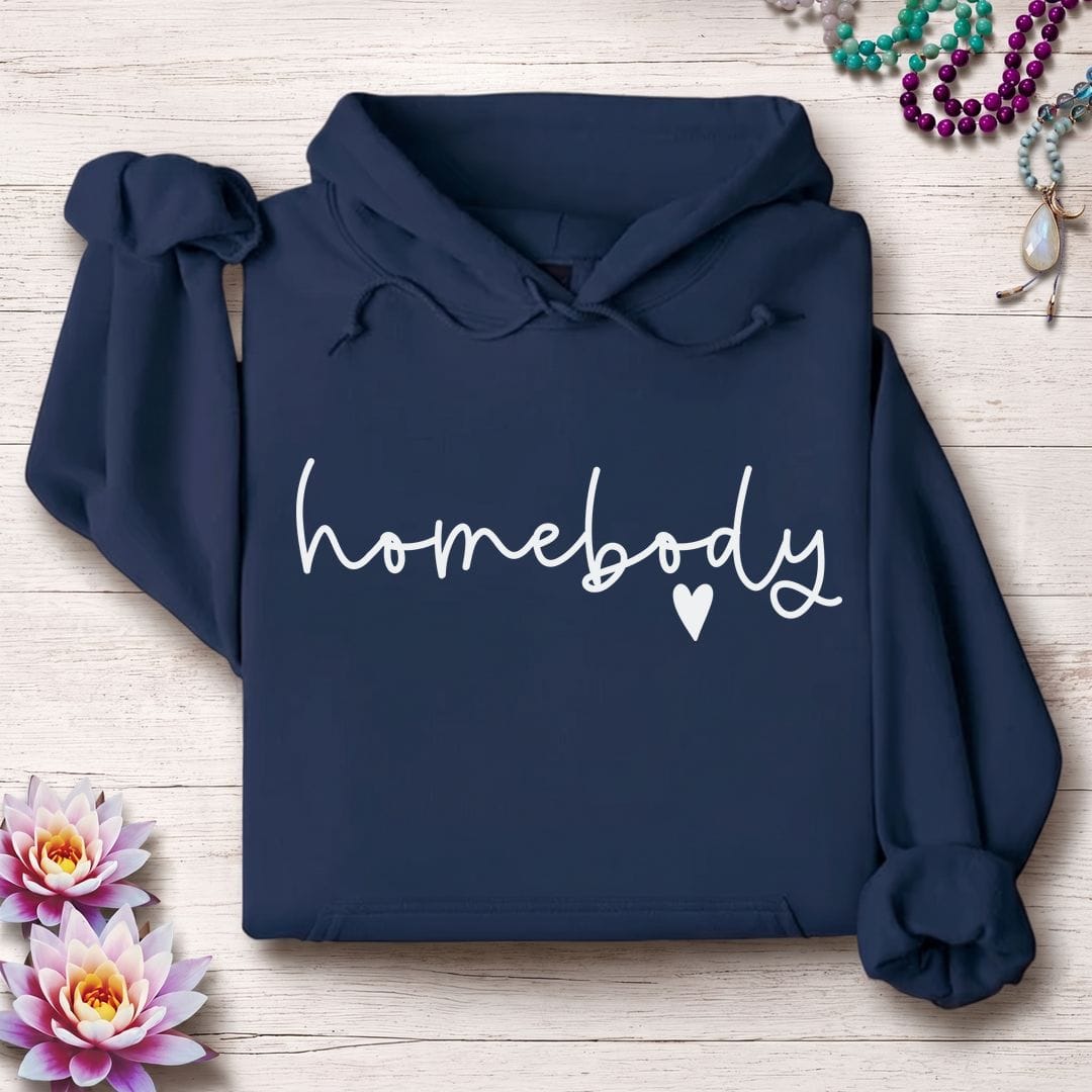 Printify Hoodie Homebody Hoodie Navy / S