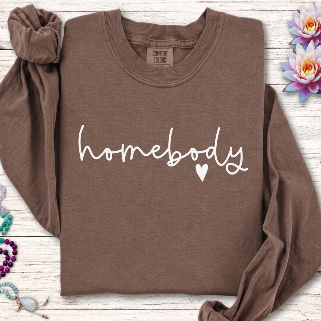 Printify Long-sleeve Homebody Long Sleeve Tee Espresso / S