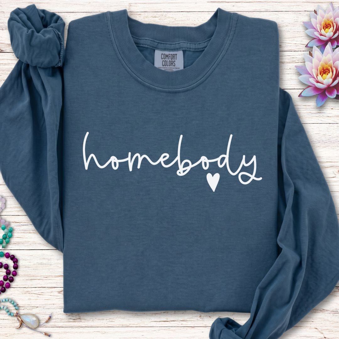 Printify Long-sleeve Homebody Long Sleeve Tee Midnight / S