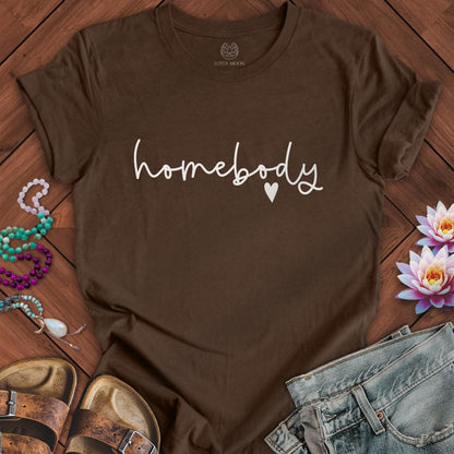 Homebody Tee Heather Brown