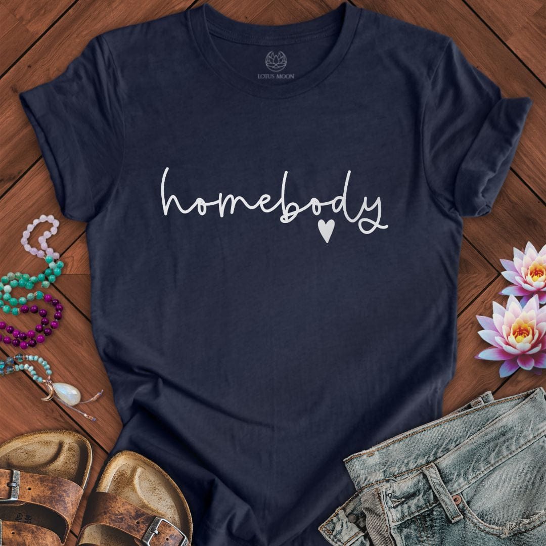 Homebody Tee Heather Midnight Navy