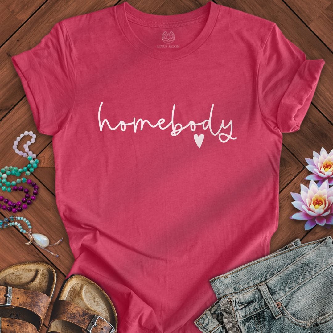 Homebody Tee Heather Raspberry