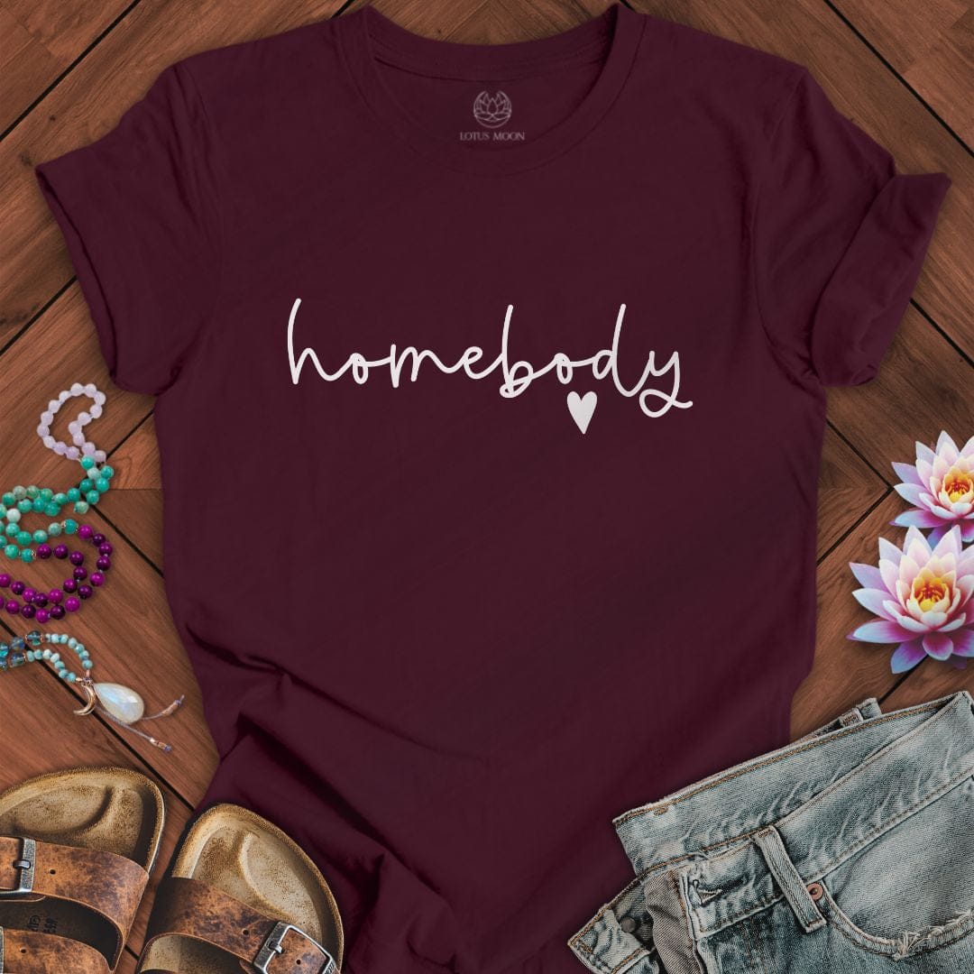 Homebody Tee Maroon