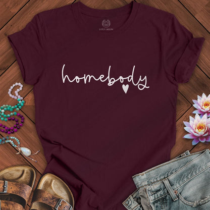 Homebody Tee Maroon