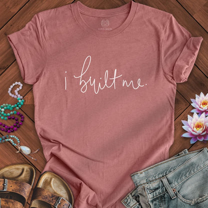 I Built Me Tee Heather Mauve