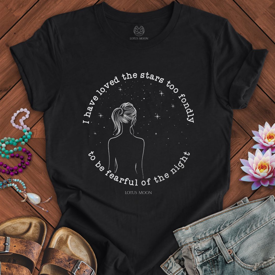 I Have Loved The Stars Tee Solid Black Blend