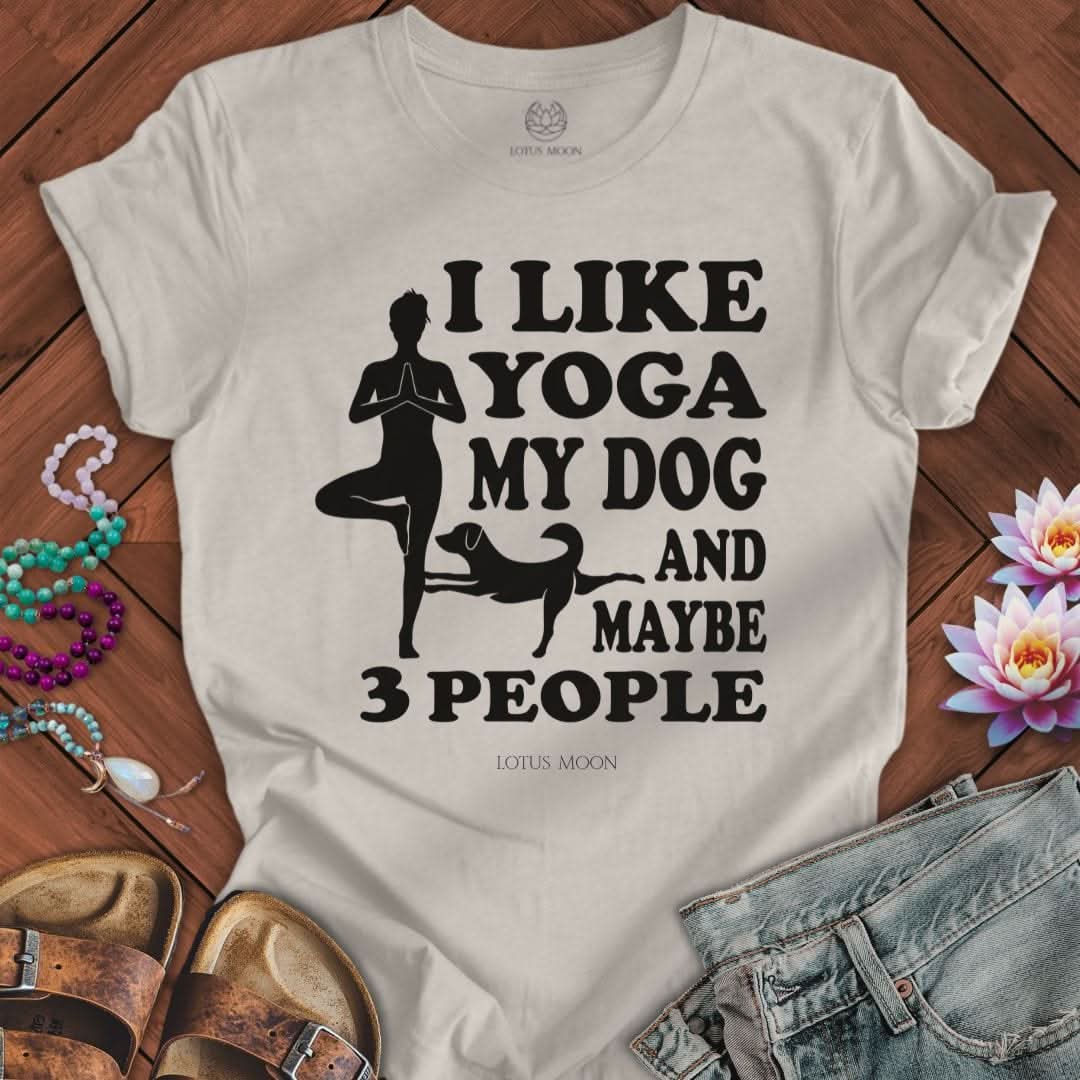 I Like Yoga Tee Heather Dust