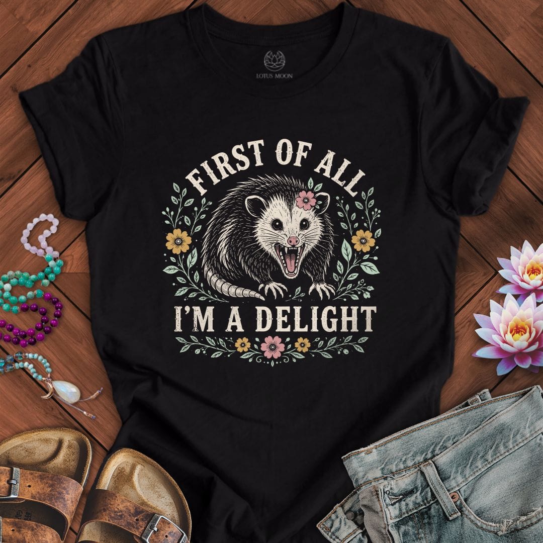 Printify T-Shirt I'm A Delight Tee Black / S