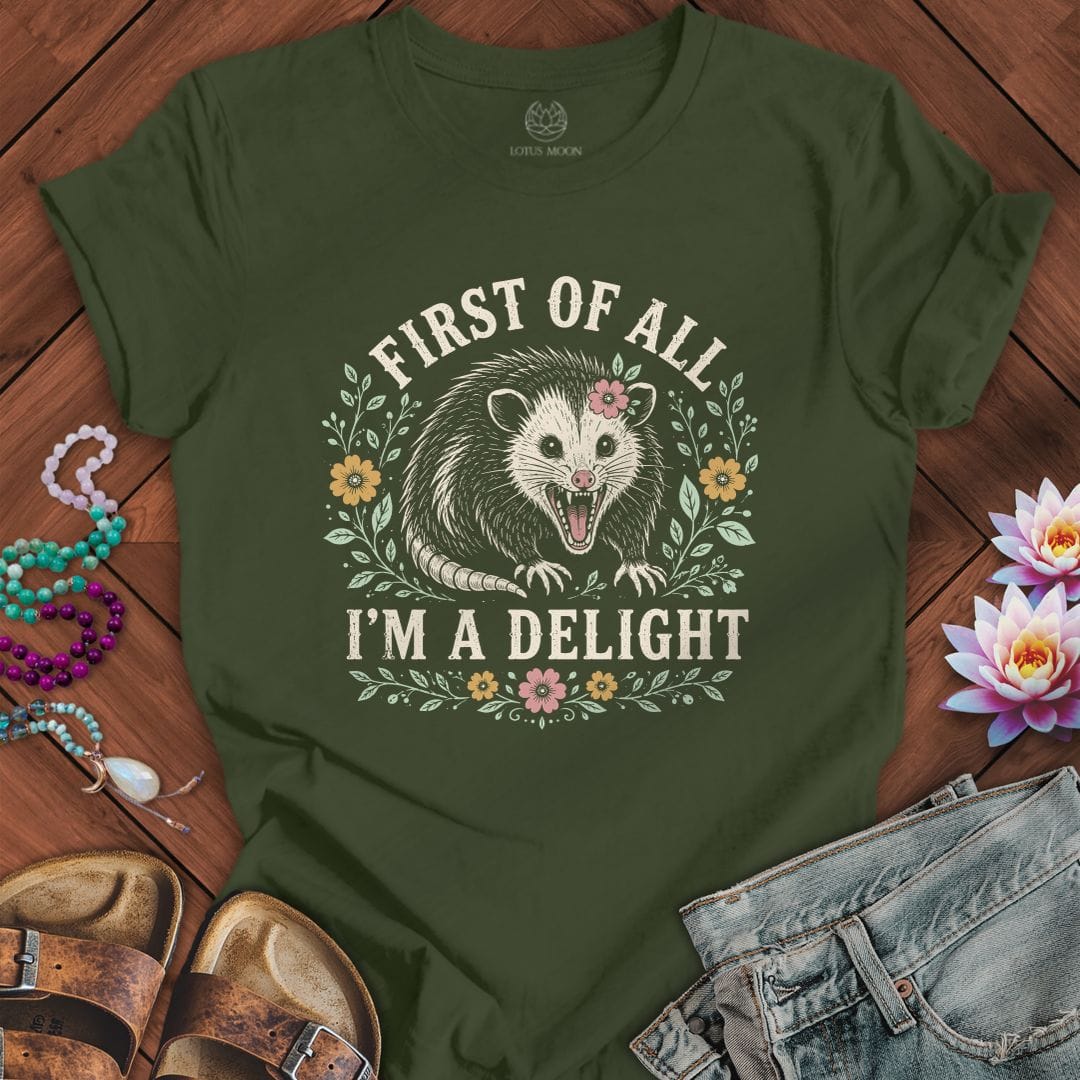 Printify T-Shirt I'm A Delight Tee Military Green / S