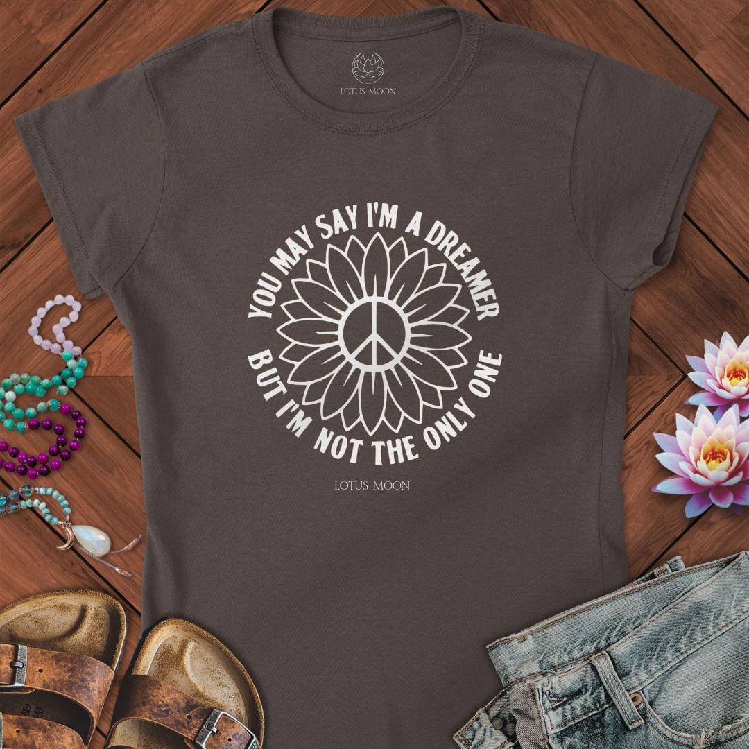 I'm a Dreamer Fitted Tee Dark Chocolate