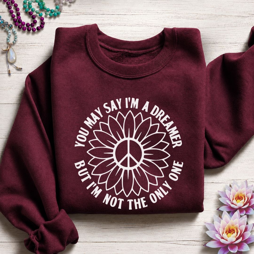 Printify Sweatshirt I'm a Dreamer Sweatshirt S / Maroon