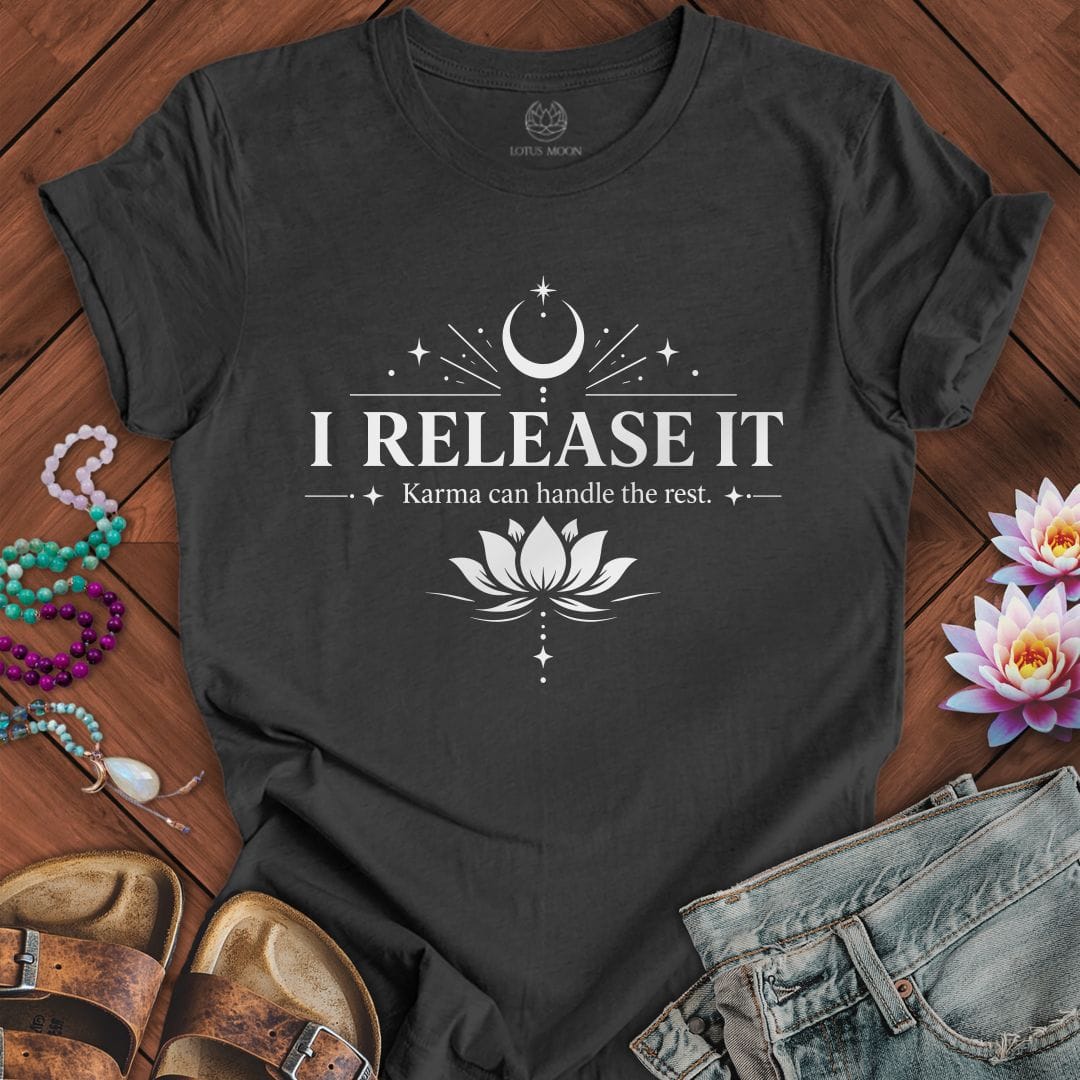 Printify T-Shirt I Release It Tee Dark Grey Heather / S