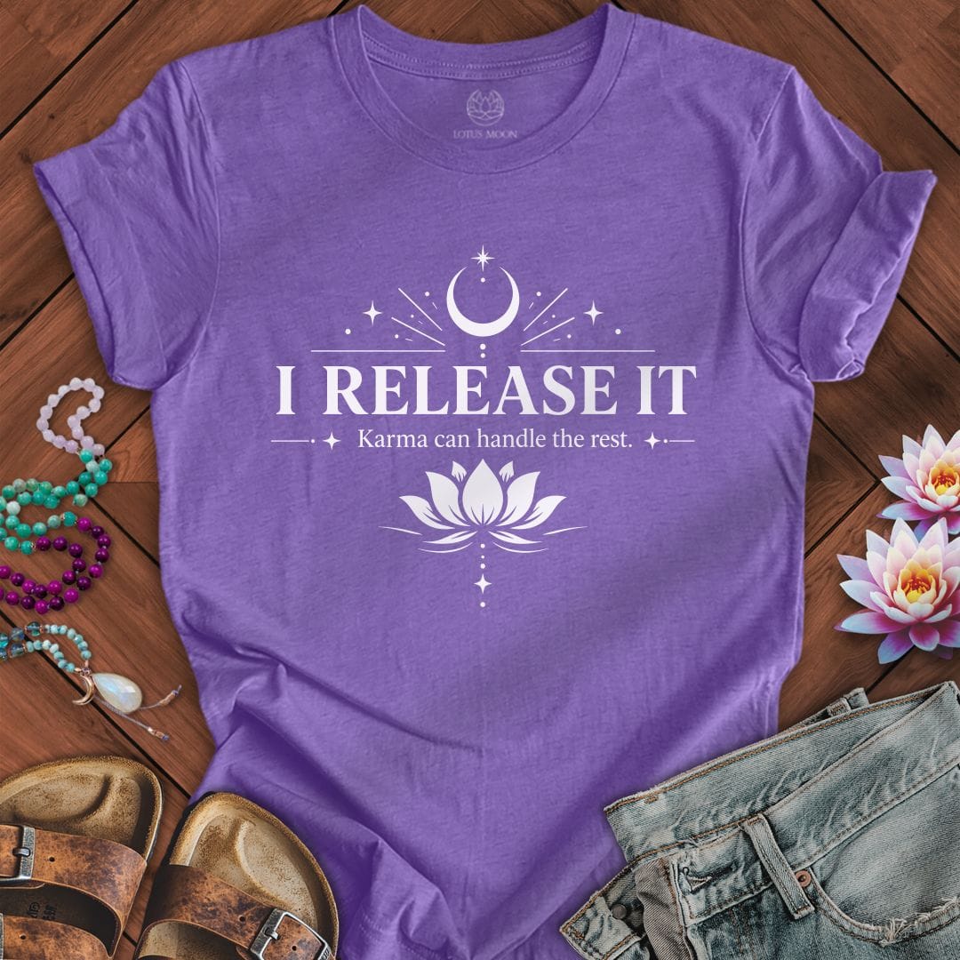 Printify T-Shirt I Release It Tee Heather Team Purple / S