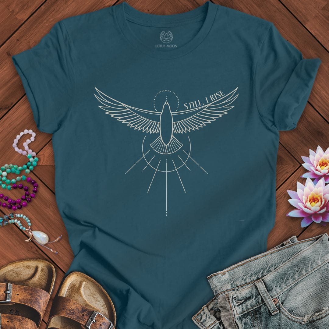 I Rise Tee Deep Teal
