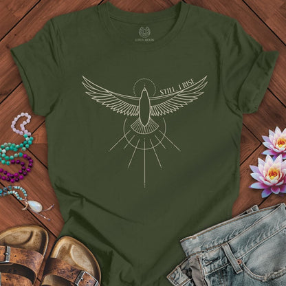 I Rise Tee Military Green