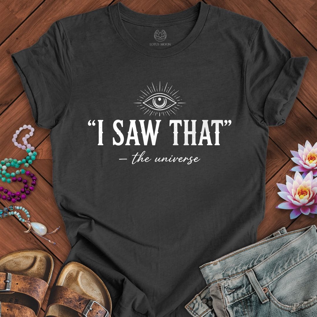 I Saw That Tee Dark Grey Heather