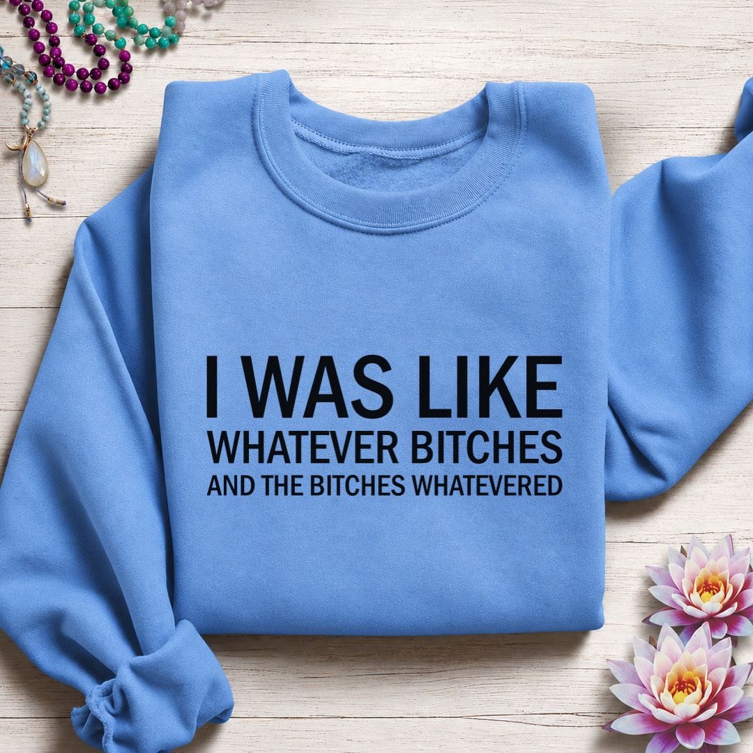 Printify Sweatshirt I Was Like Sweatshirt Carolina Blue / S