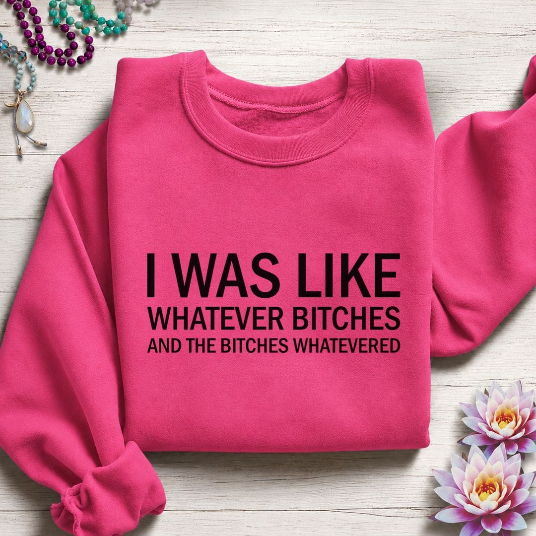 Printify Sweatshirt I Was Like Sweatshirt Heliconia / S