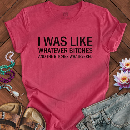 I Was Like Tee Heather Raspberry