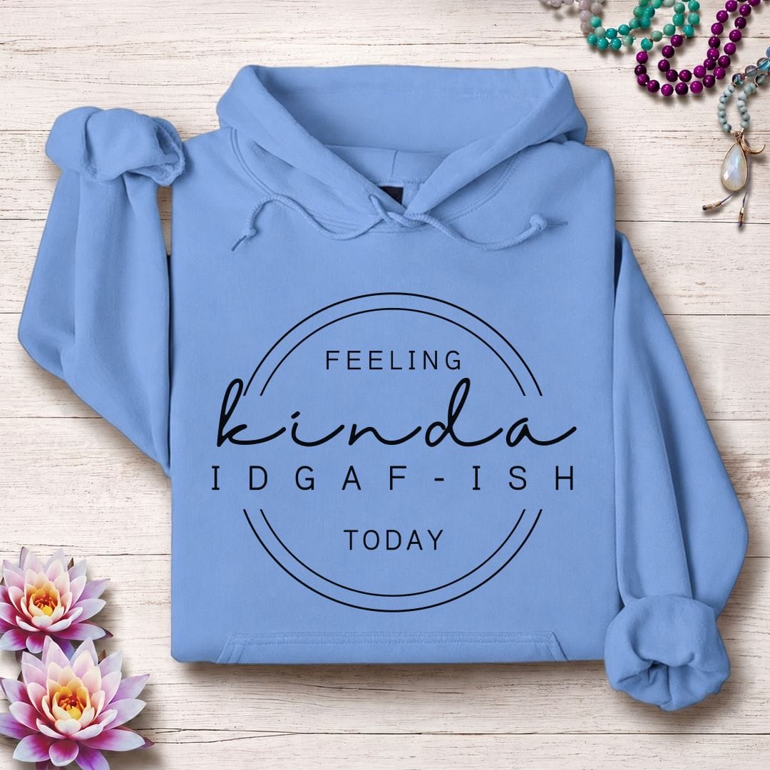 Printify Hoodie IDGAF-ish Hoodie Carolina Blue / S