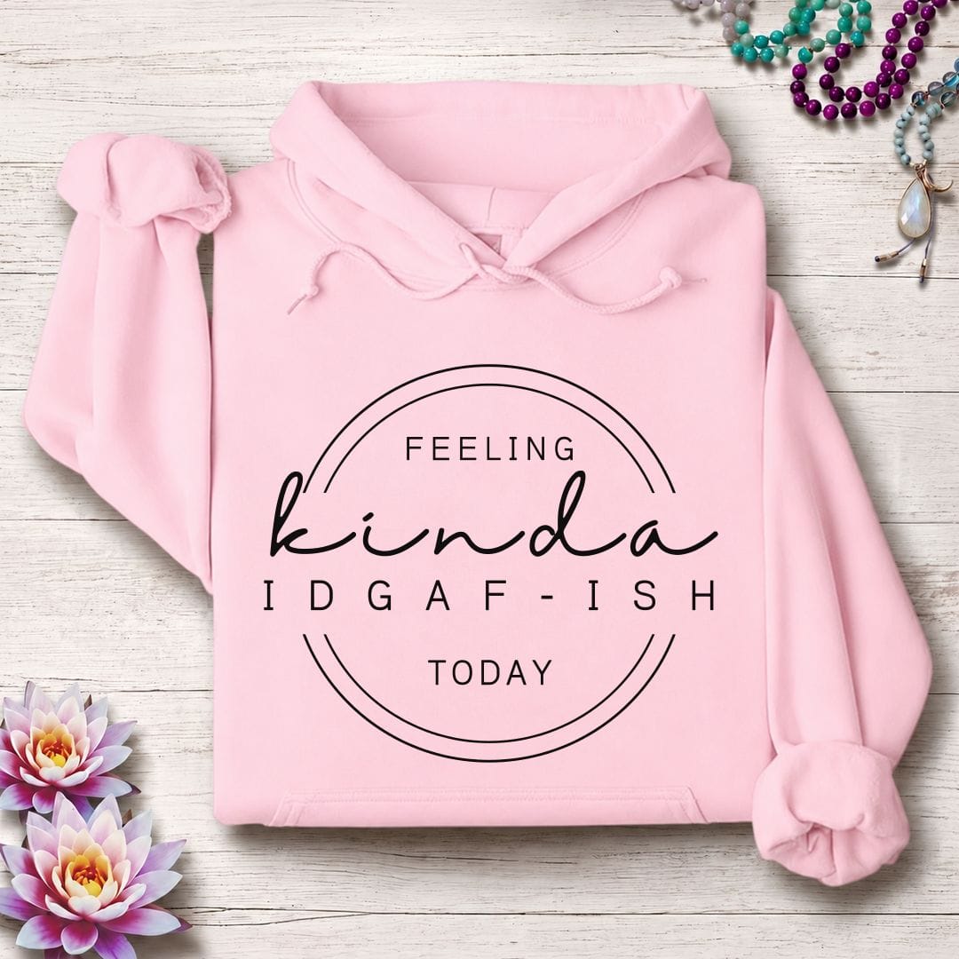 Printify Hoodie IDGAF-ish Hoodie Light Pink / S