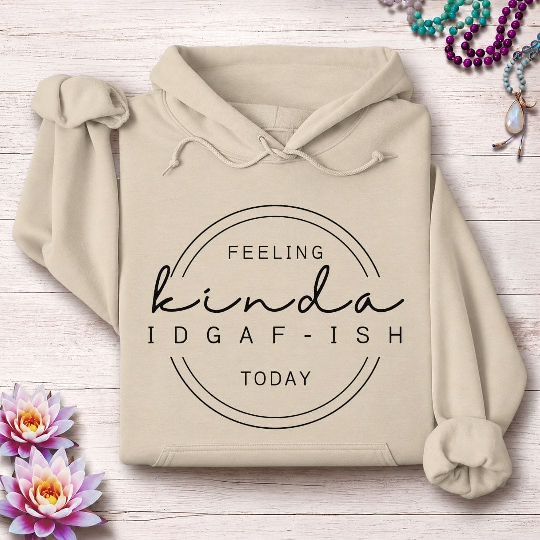 Printify Hoodie IDGAF-ish Hoodie Sand / S