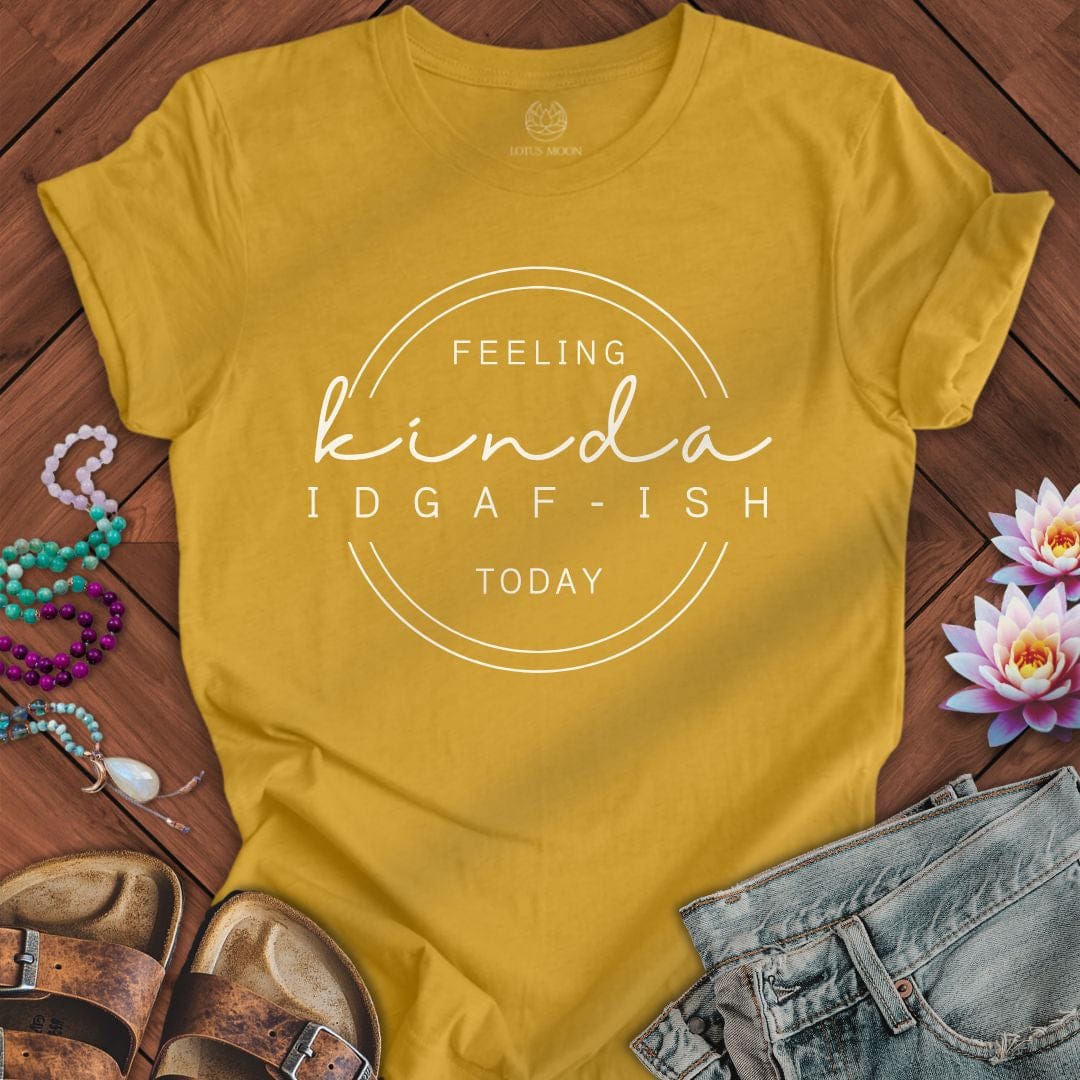 IDGAF-ish Tee Heather Mustard