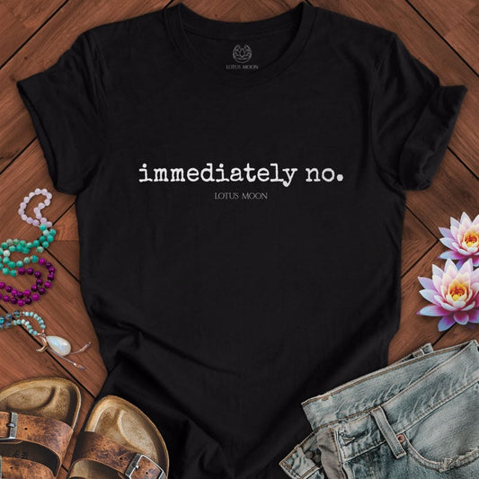 Immediately No Tee Black Heather