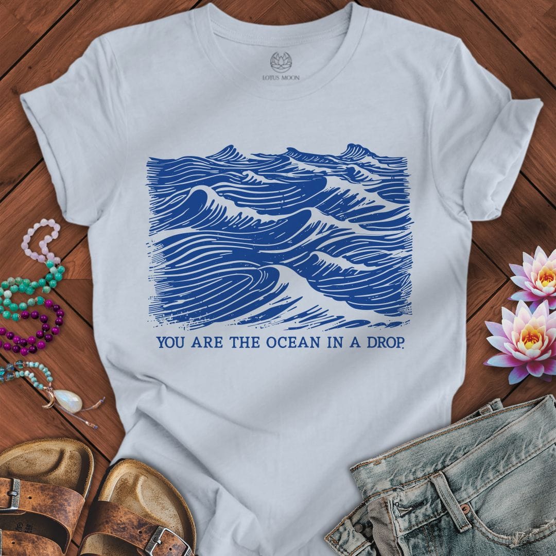 In a Drop Tee Light Blue