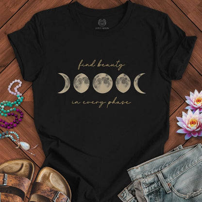 In Every Phase Tee Black Heather