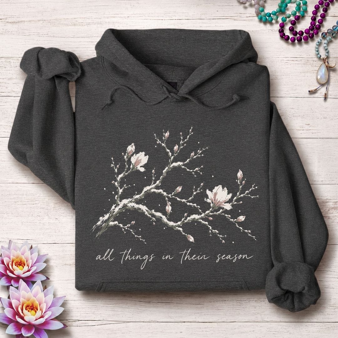 In Their Season Hoodie Dark Heather