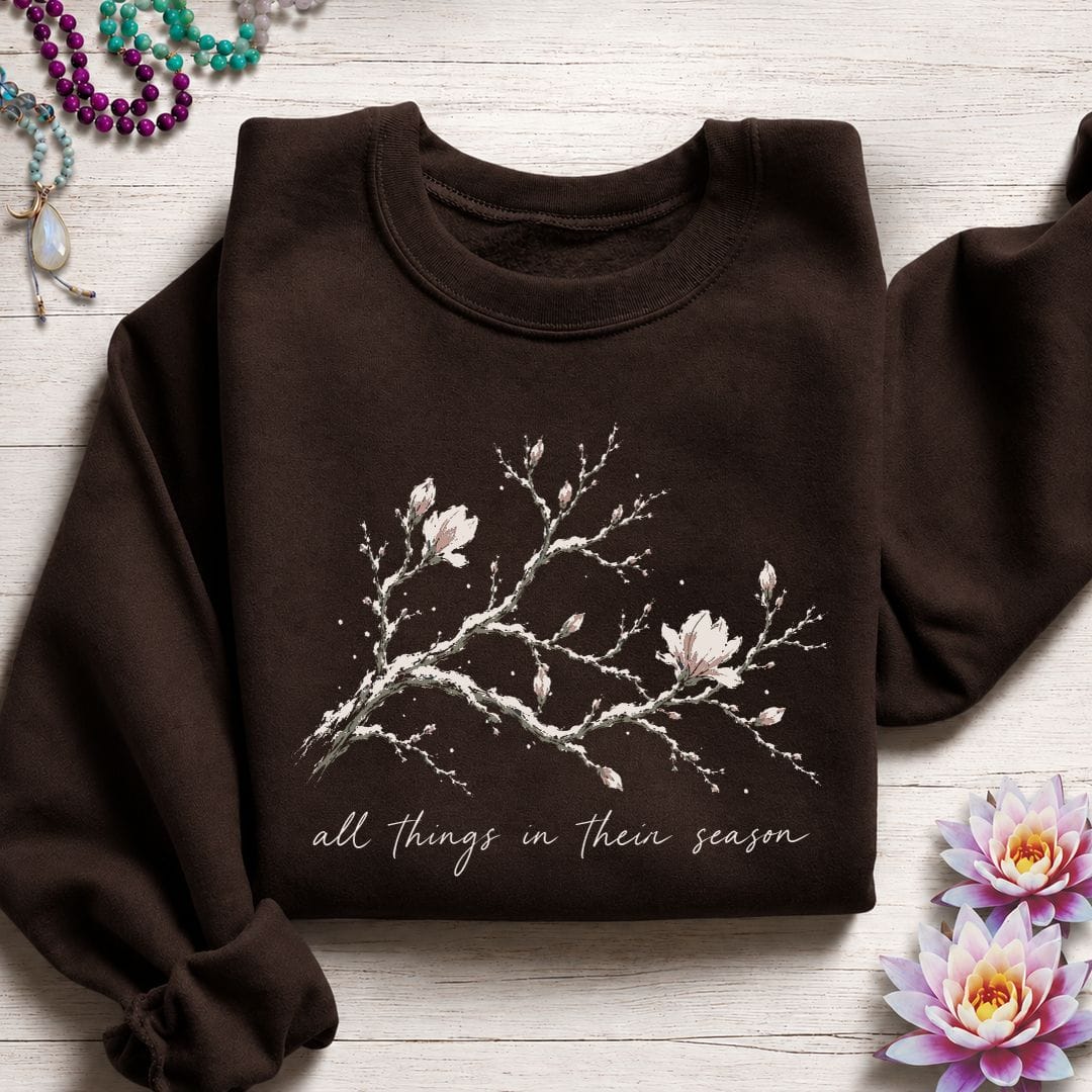 In Their Season Sweatshirt Dark Chocolate