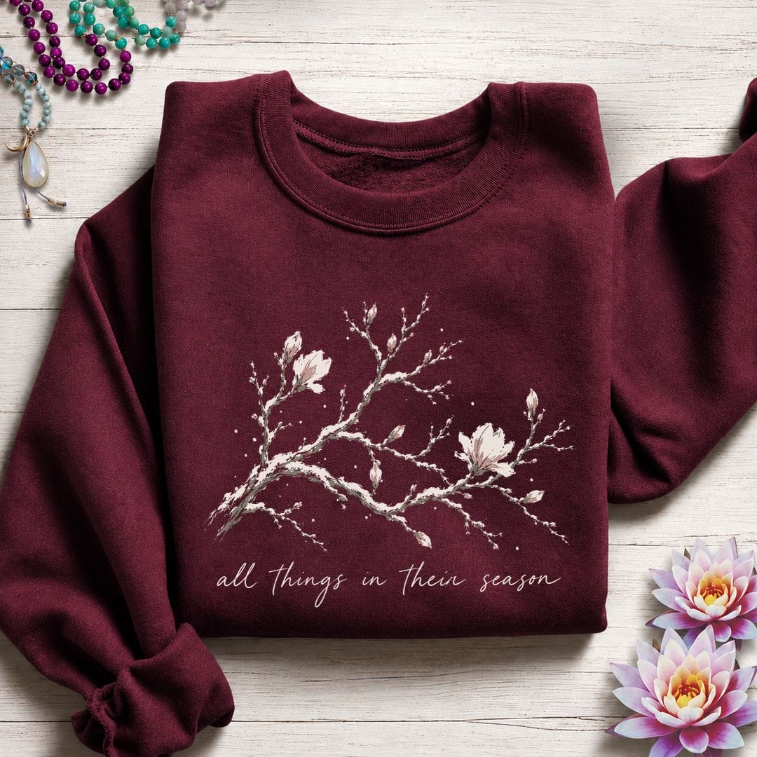 In Their Season Sweatshirt Maroon